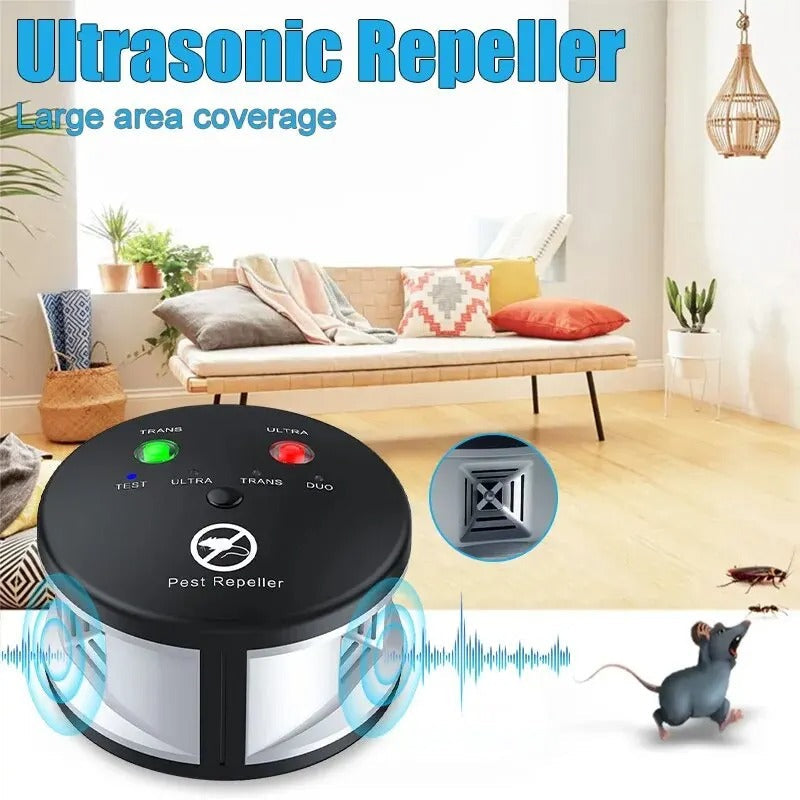 Skanto | Ultralyd Elektronisk Mus Skremmende - Gnager og Skadedyr Avskrekkende for Mus Råttene og Insekter