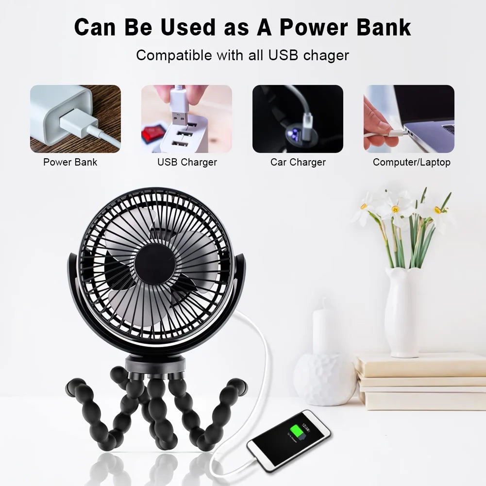 Compact Octopus Mini Fan | Skanto