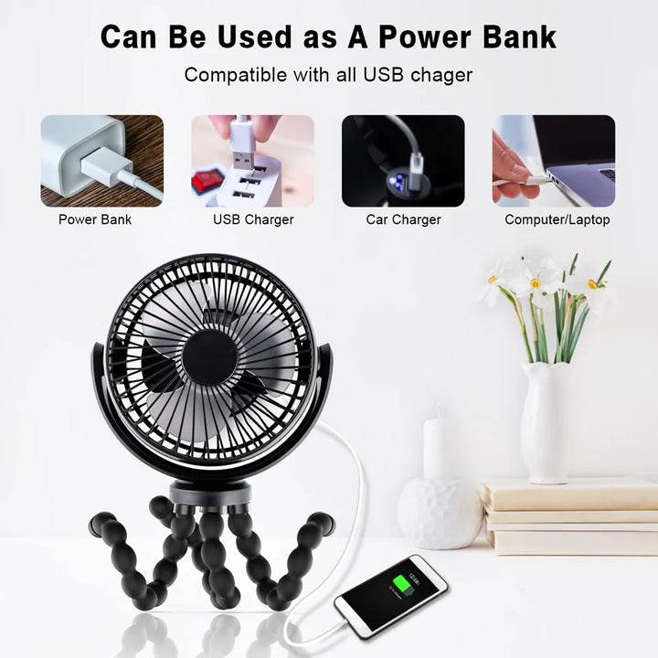 Compact Octopus Mini Fan | Skanto