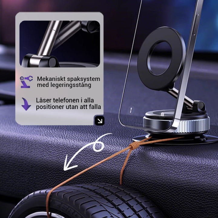 LumaTrust Magnetisk Bil Telefonholder med Vakuum Sugekraft | Skanto