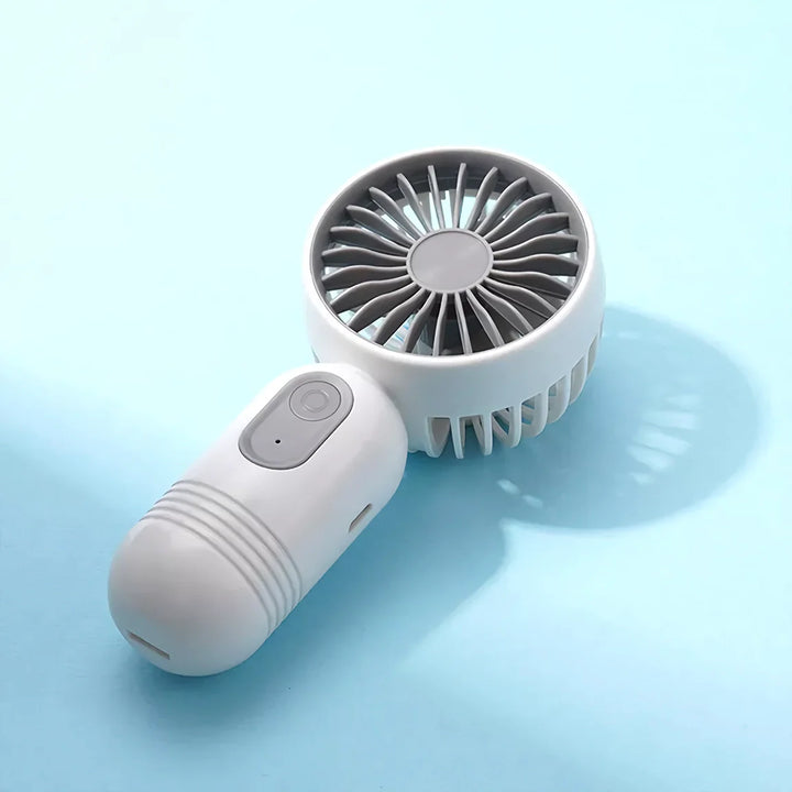 USB Oppladbar Mini Bærbar Vifte Med 3 Hastigheter | Skanto