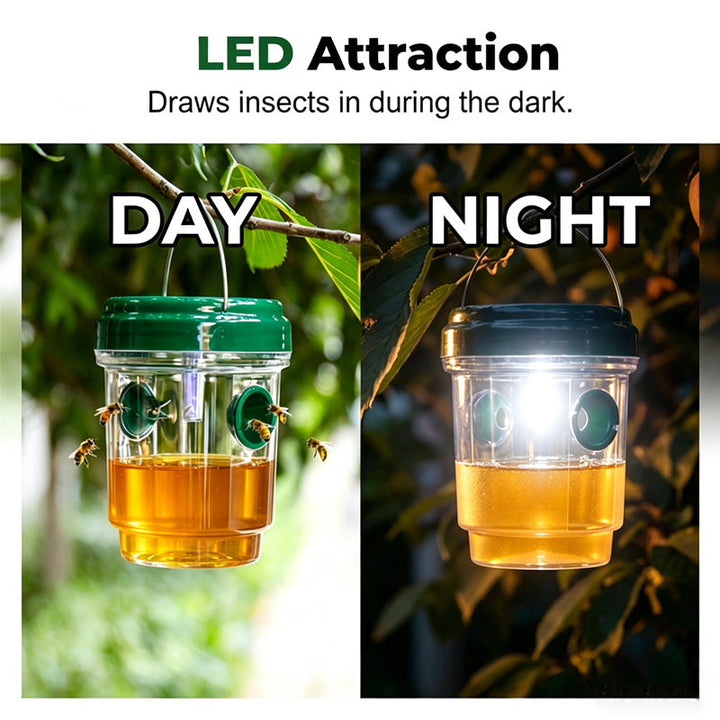 Solar drevet veps felle med LED lokk | Skanto