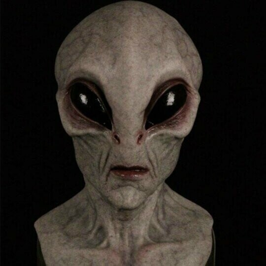 Alien-Mask | Realistiske Halloween Kostyme Tilbehør | Skanto