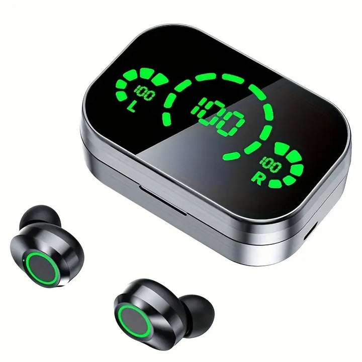 Skanto | Soniq - UltraBass Trådløse Ørepropper – Sporty In-Ear Hodetelefoner med Ladeetui