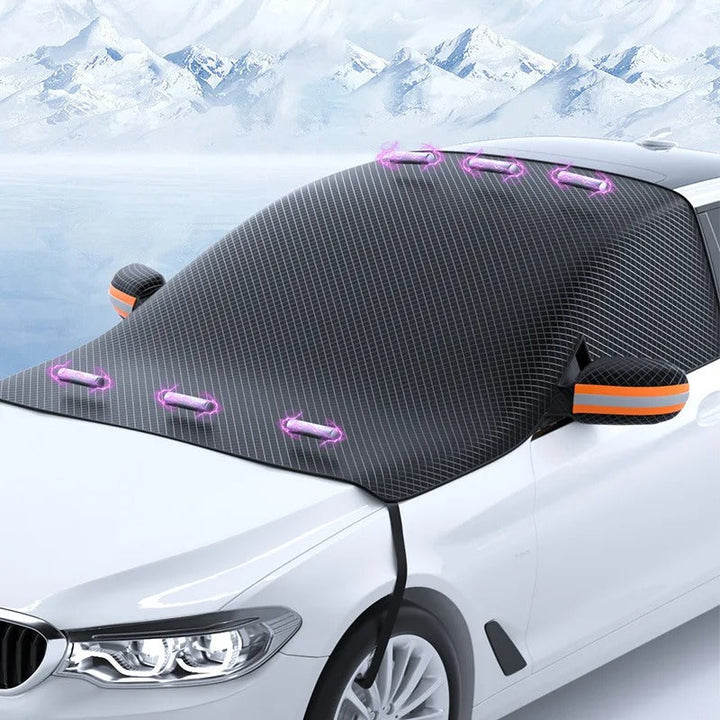 Skanto | Magnetisk bil frontrutekontrakt for snø og solbeskyttelse – Holdbar og kompakt