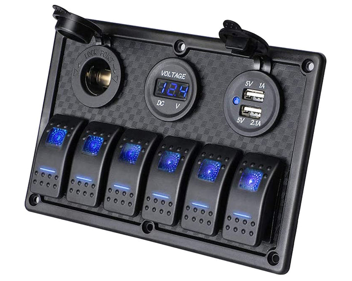 Skanto | Rocker Switch Panel 6 Vei
