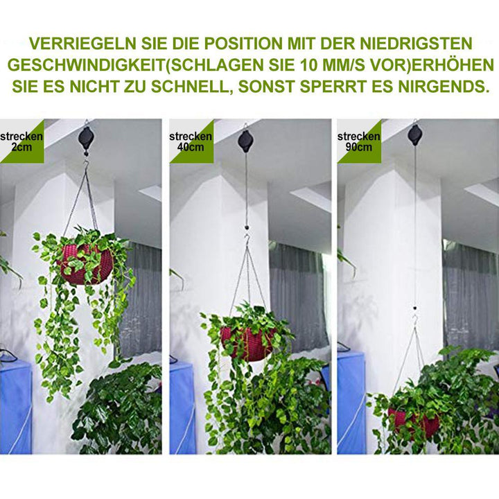 Retractable Hook, Plant Pulley for Garden Pots and Bird Feeder | Skanto