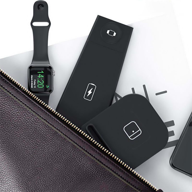 Skanto | 3 i 1 Trådløs Lademodul Passer for iPhone