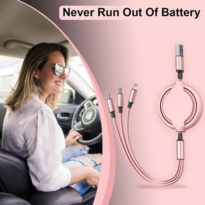Skanto | 3 i 1 Hurtig Magisk Kabel Passer for iPhone