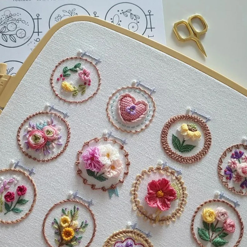 Skanto | Lite Blomster Ramme Stitch Sett