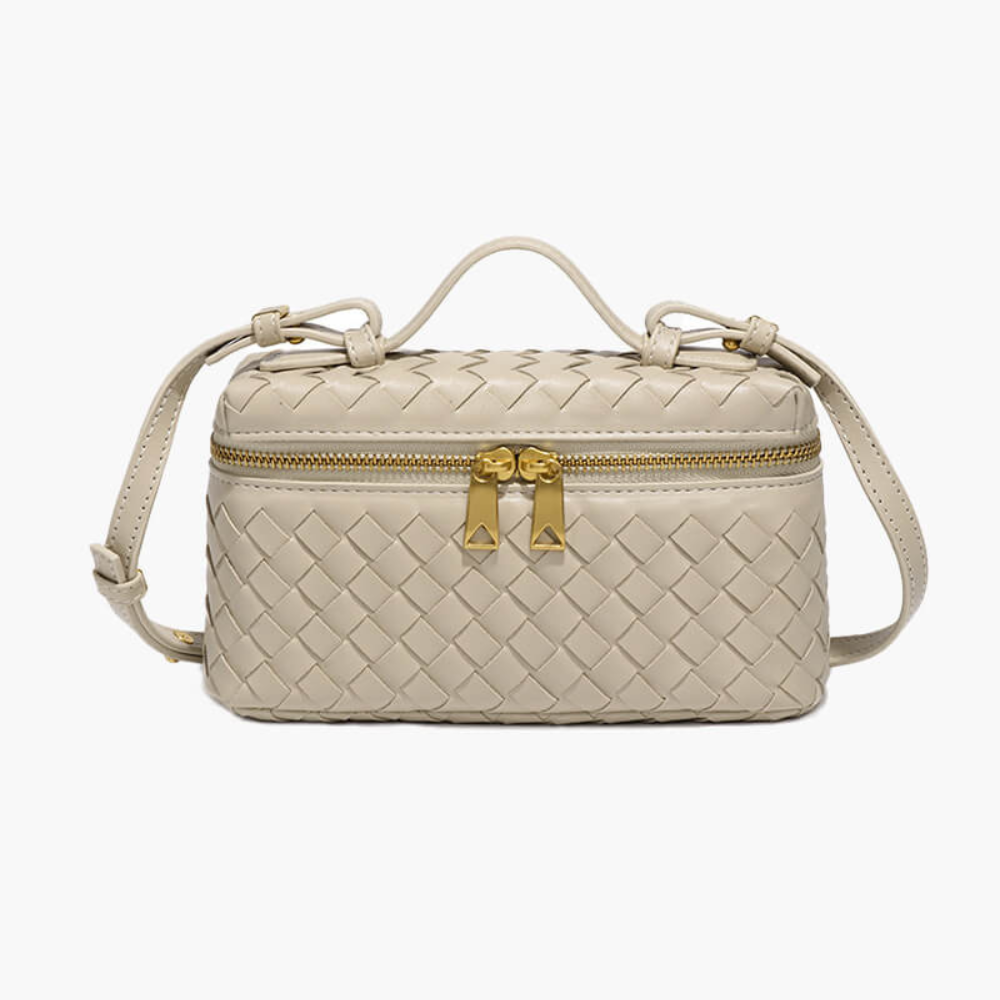 Skanto | Yashna – Kvinners Trendy Vevd Crossbody Bag Kompakt & Chic Håndveske