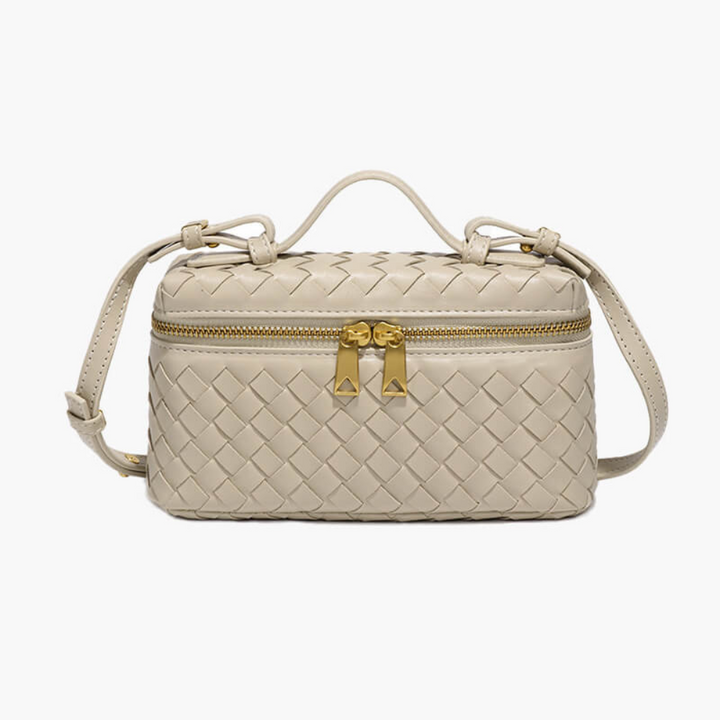 Skanto | Yashna – Kvinners Trendy Vevd Crossbody Bag Kompakt & Chic Håndveske