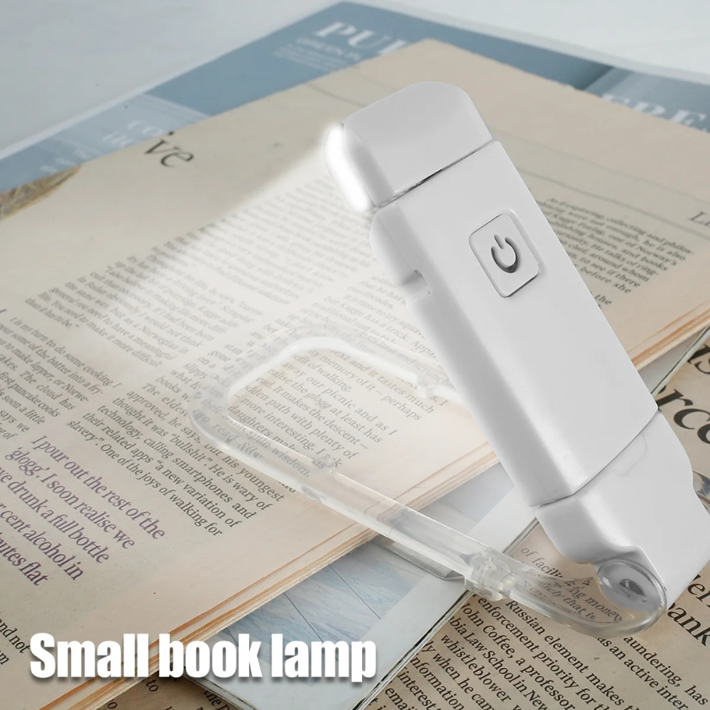 Skanto | Bokleselys - Justerbart LED klipslys med oppladbart batteri, USB-drevet for lesing i sengen, best for bokorme og barn