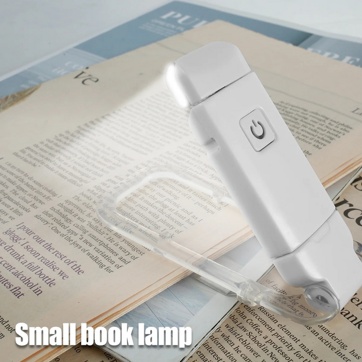 Skanto | Bokleselys - Justerbart LED klipslys med oppladbart batteri, USB-drevet for lesing i sengen, best for bokorme og barn