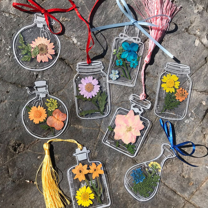 Skanto | Tørkede Blomster Bokmerke Sett