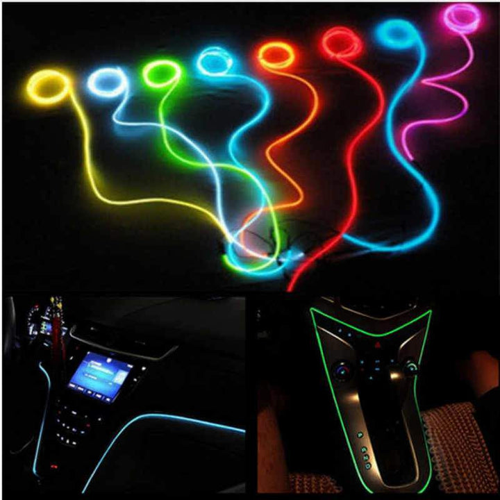 Skanto | Bil Interiørbelysning LED Stripe Fleksibel Neon Lys