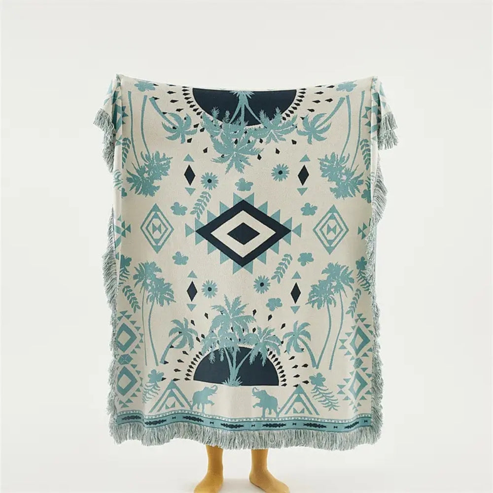 Skanto | Azura Boho Geometrisk Strikket Teppe