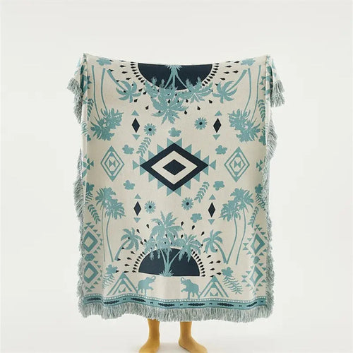 Skanto | Azura Boho Geometrisk Strikket Teppe
