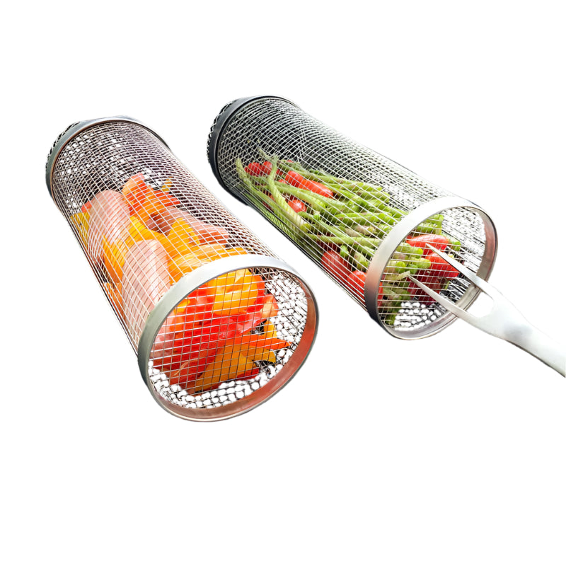 GrillMaster DuoLock Grillkurv laget av rustfritt stål Skanto