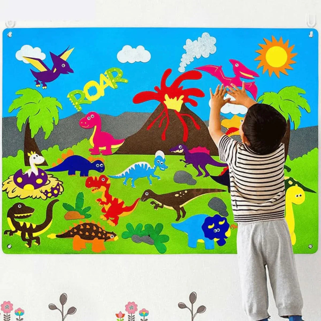 Skanto | ANIMAL FELT BOARD – Filttavle for kreativ og skjermfri læring fra 3 år gammel