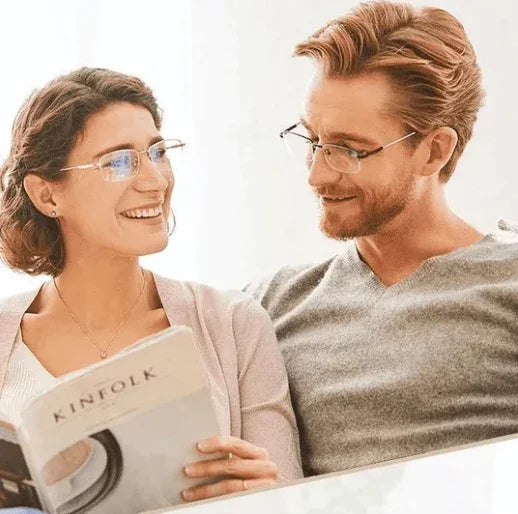 Skanto | Progressive lesebriller med høy hardhet og anti-blålysfilter for avstand og nærsyn