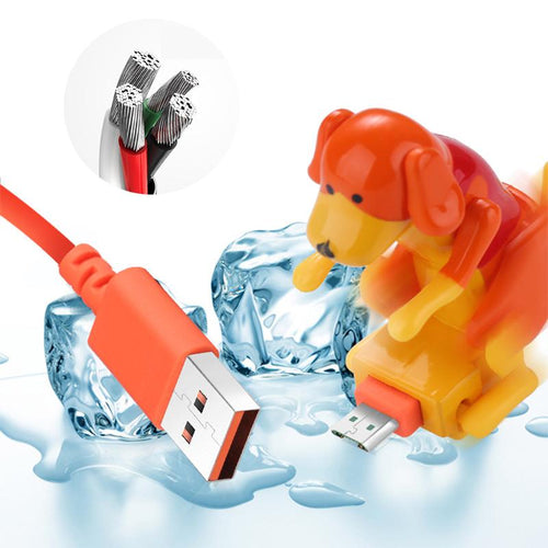 Skanto | Humoristisk Humpende Hund Rask Lader Kabel for iPhone