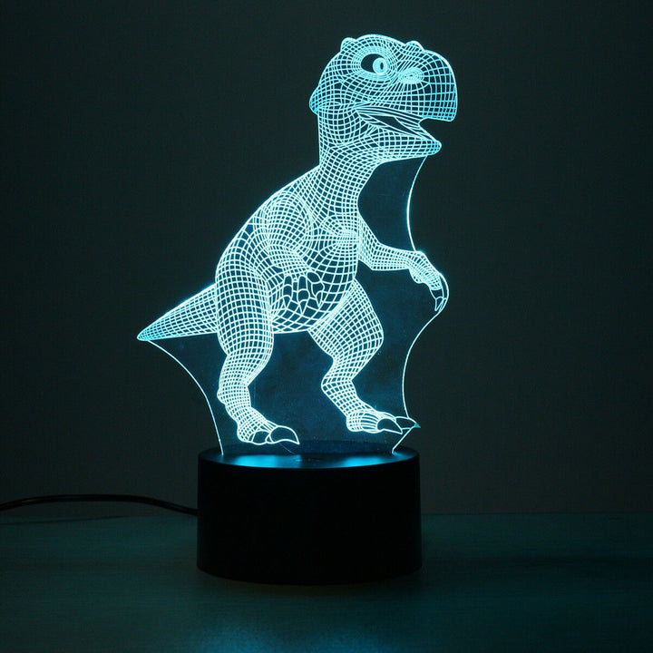 Skanto | Dinosaur Nattlys - 3D Dinosaur Lys - T Rex Nattlys