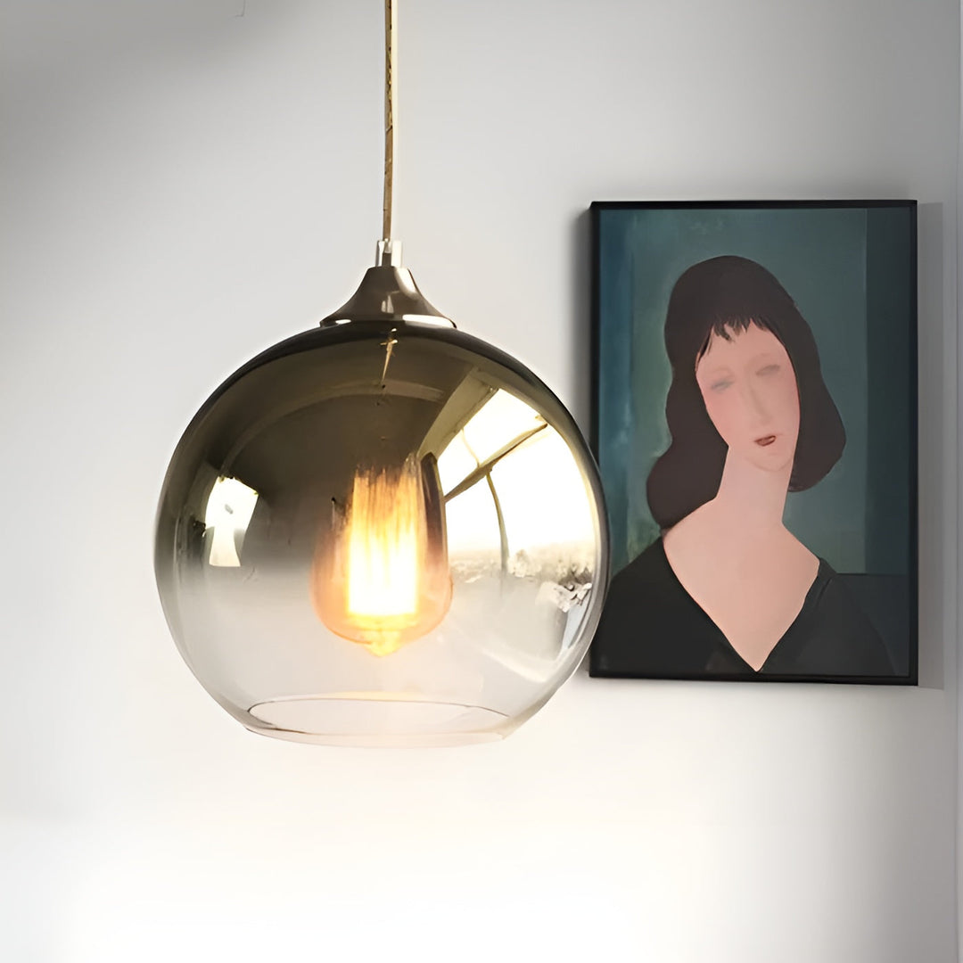 Industriell glasspendellampe med LED – Moderne og dekorativ | Ideell for kjøkken, spisestuer og barer