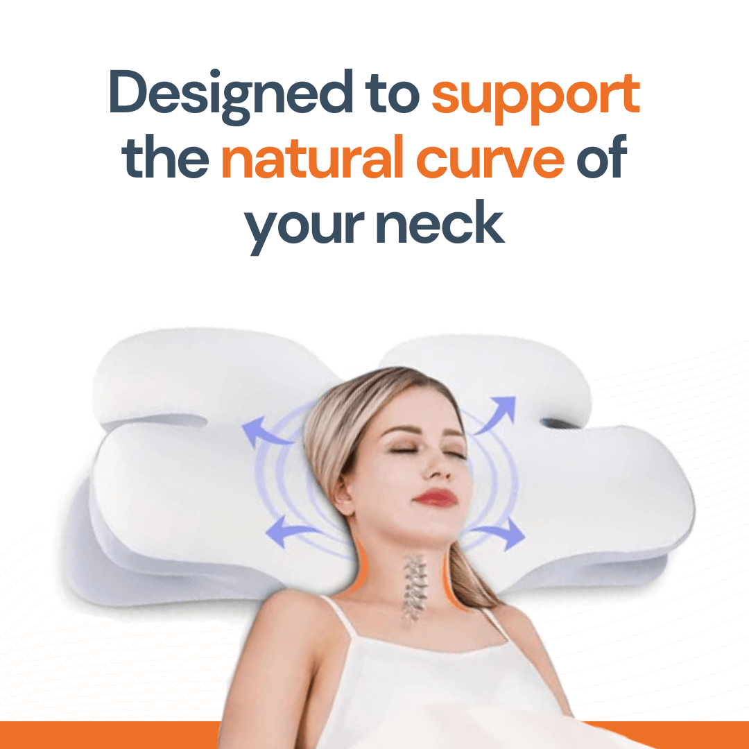Skanto | Ergonomisk Cervical Pillow | Memory Foam, Nakkestøtte & Ideell for Rolig Søvn
