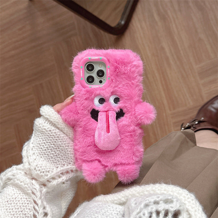 Skanto | Morsom tungsten ut plush telefonholder for iPhone