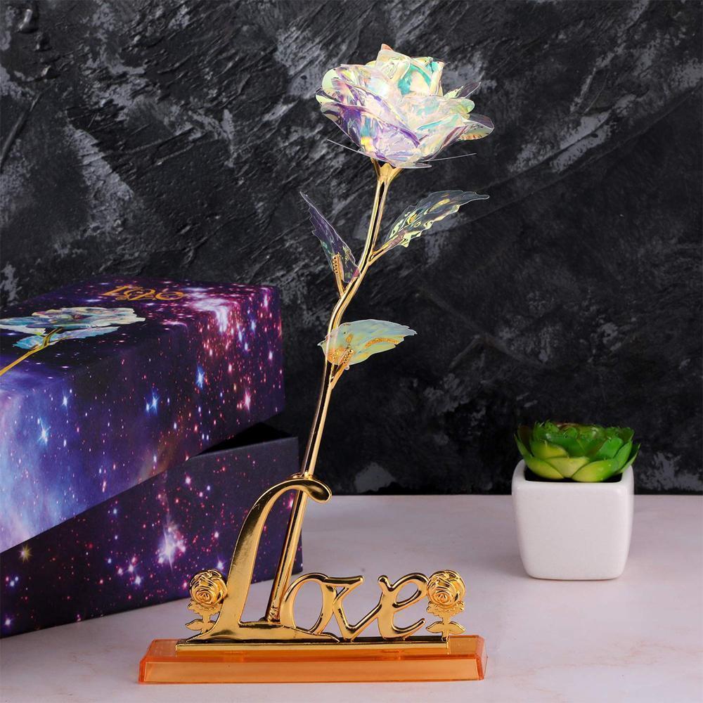 Fargerik Galaxy Rose med Kjærlighet | Skanto