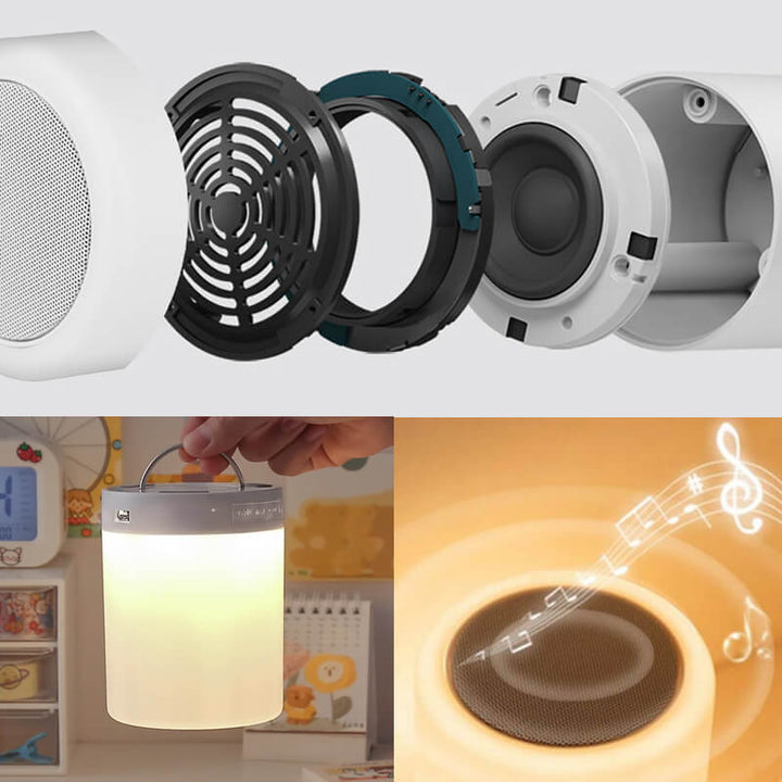 Skanto | Bluetooth-høyttaler og fargerik belysningsbordlampe