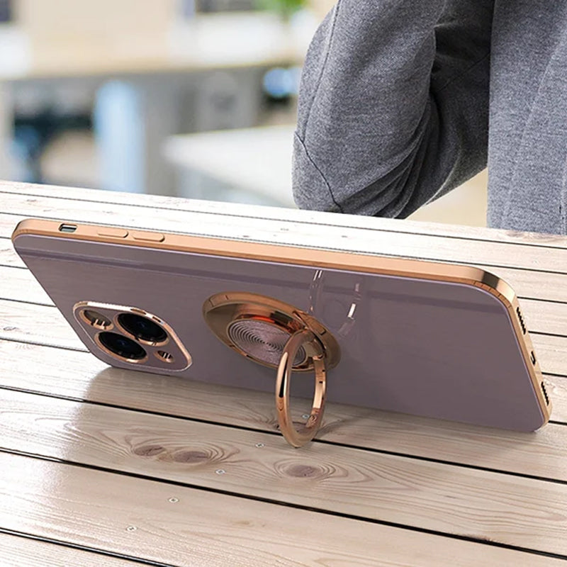 Skanto | Belagt Etui med Ring for iPhone