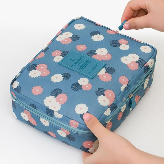 Multifunksjonell Kvinner Makeup Kosmetisk Reise Pouch Skanto