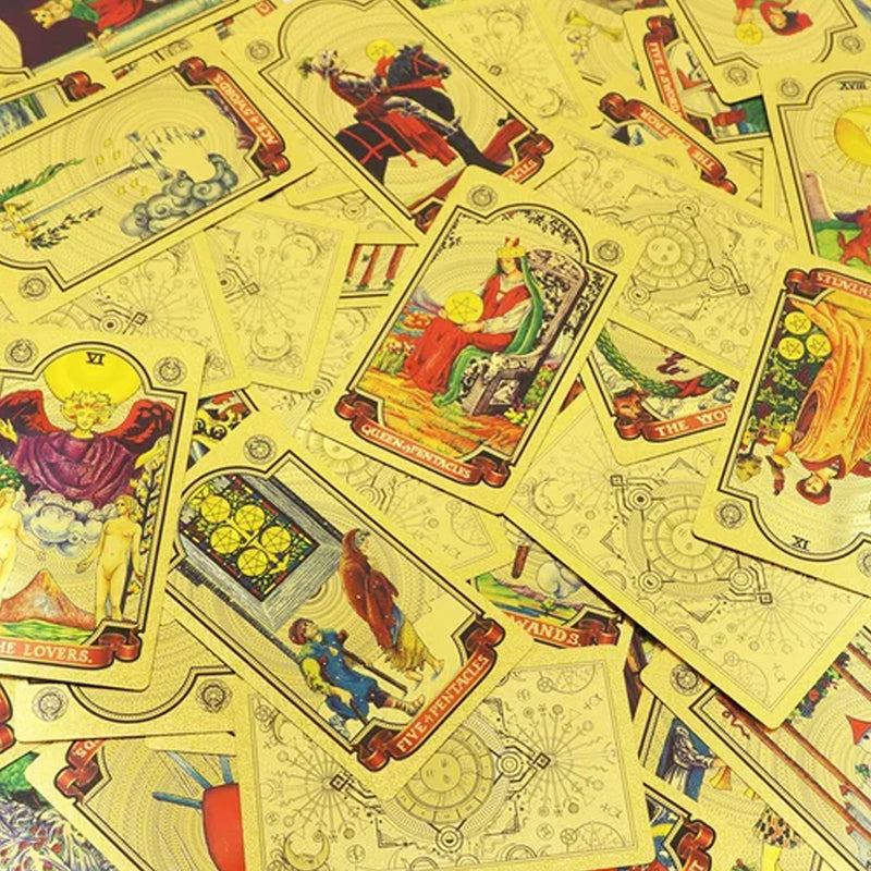 Oppdag den mystiske verden av Tarot Gold Foil Tarot