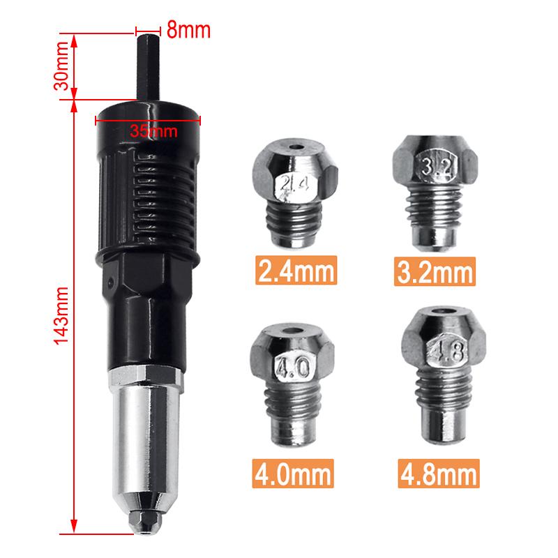 Skanto | Profesjonell Rivepistol Adapter Sett