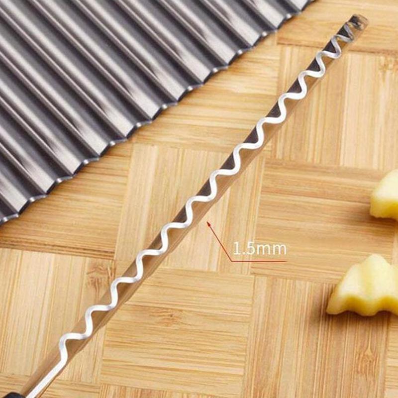 Rustfritt Stål Crinkle Chopper | Skanto