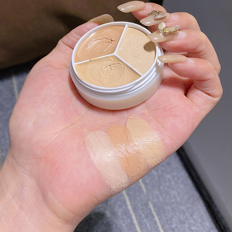 Skanto | Tri-Farge Concealer Palette for Akne Flekkene og Mørke Sirkler