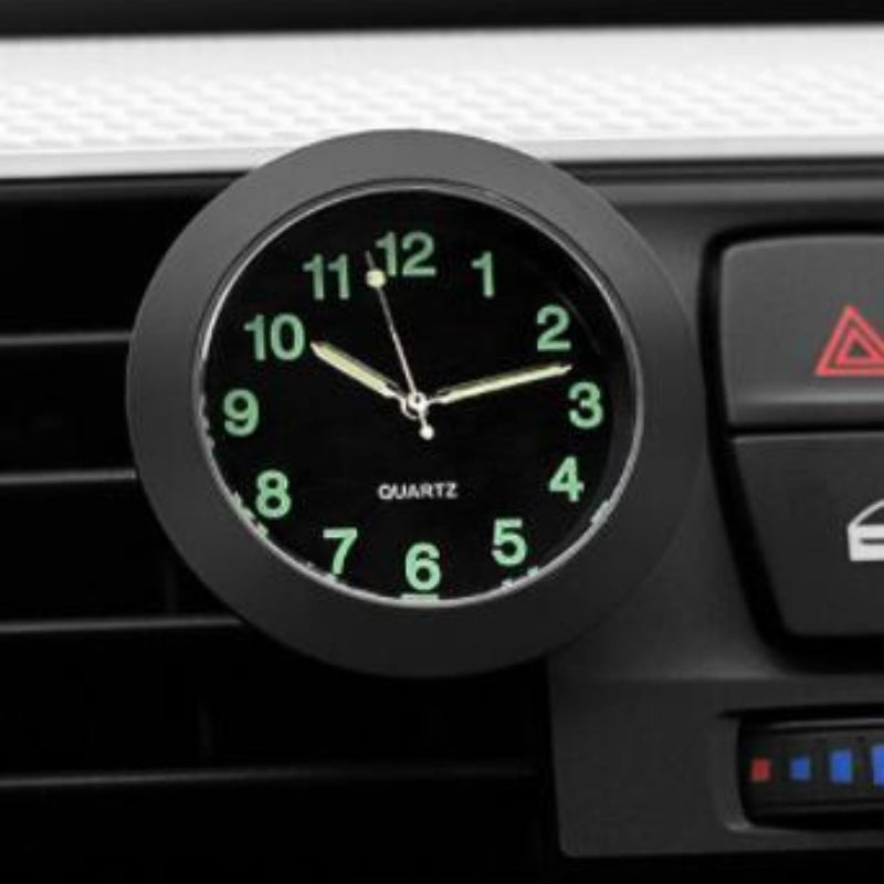 AutoTime Mini Analog Klokke – Selvklebende og Stilleggende Design for Bilinteriør Skanto