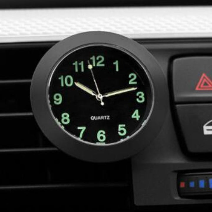AutoTime Mini Analog Klokke – Selvklebende og Stilleggende Design for Bilinteriør Skanto