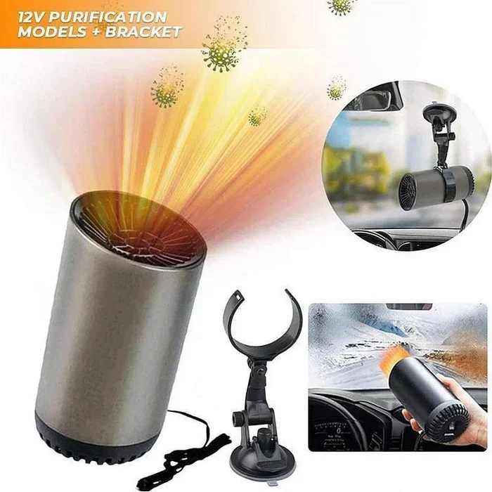 Schnellheizender, becherförmiger Auto-Warmluftgebläse – Schnelles Heizen og Kühlen, verstellbarer, um 360 Grad drehbarer Stecker, geeignet für PKW, SUV, Wohnmobil og LKW