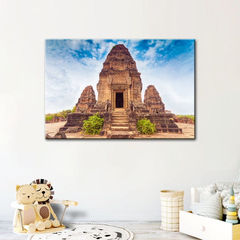 Ancient Temple - Canvas Wall Art Painting | Skanto