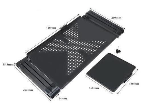 Skanto | Nr.1 Salg Ergonomisk Justerbar Laptopstativ Sammenleggbart Sengebord