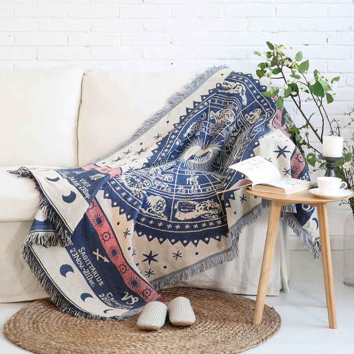 Bohemske strikkede kaster for sofasmykke | Skanto
