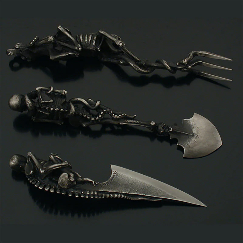 Halloween gave Skeletal Cutlery Sets | Skanto