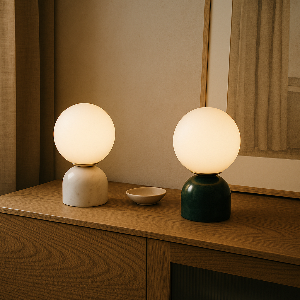 Skanto | Bordlampe i moderne design for stue eller soverom