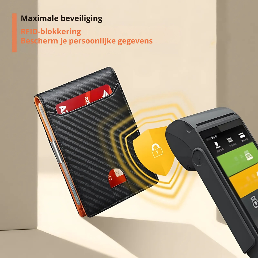 Skanto | SafeSlim RFID Lær Herre Lommebok – Kompakt, Tynn & Sikker