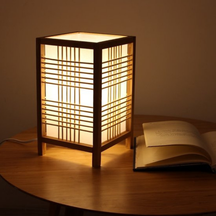 Skanto | Japansk LED Bordlampe laget av Bambus