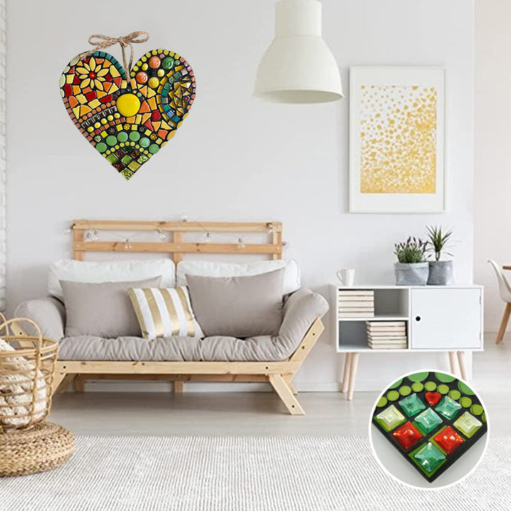 Large Garden Mosaic Heart Decoration | Skanto