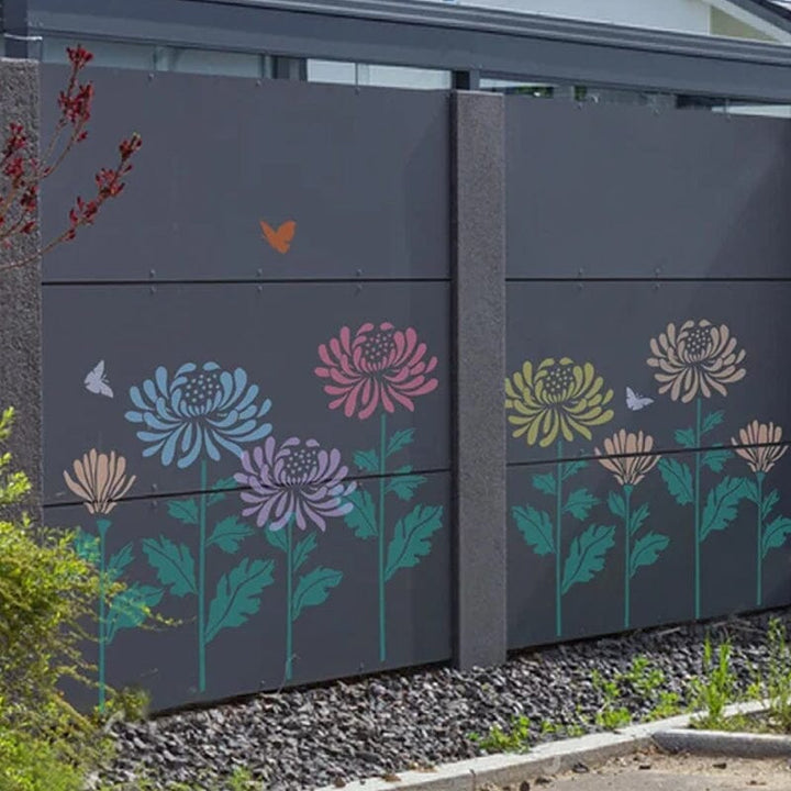 Skanto | DIY Dekorasjon - Hagegjerde Store Blomster Tegningsmaler